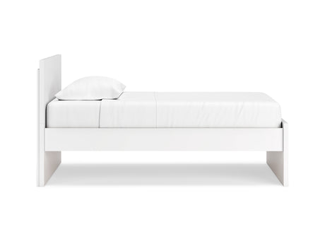 Onita White Twin Panel Platform Bed
