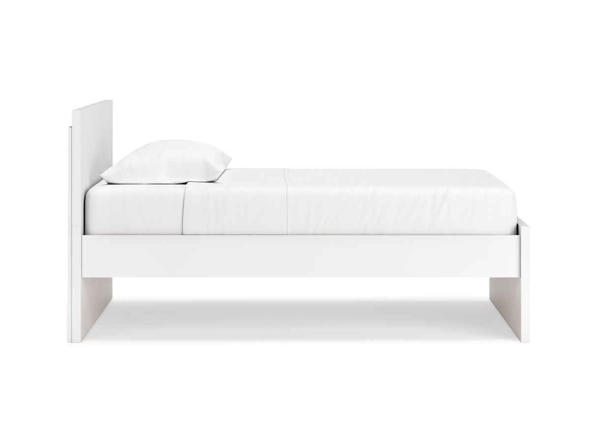 Onita White Twin Panel Platform Bed
