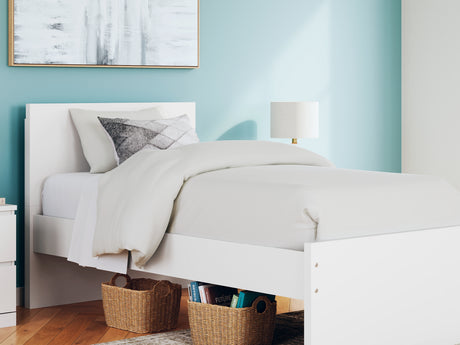 Onita White Twin Panel Platform Bed