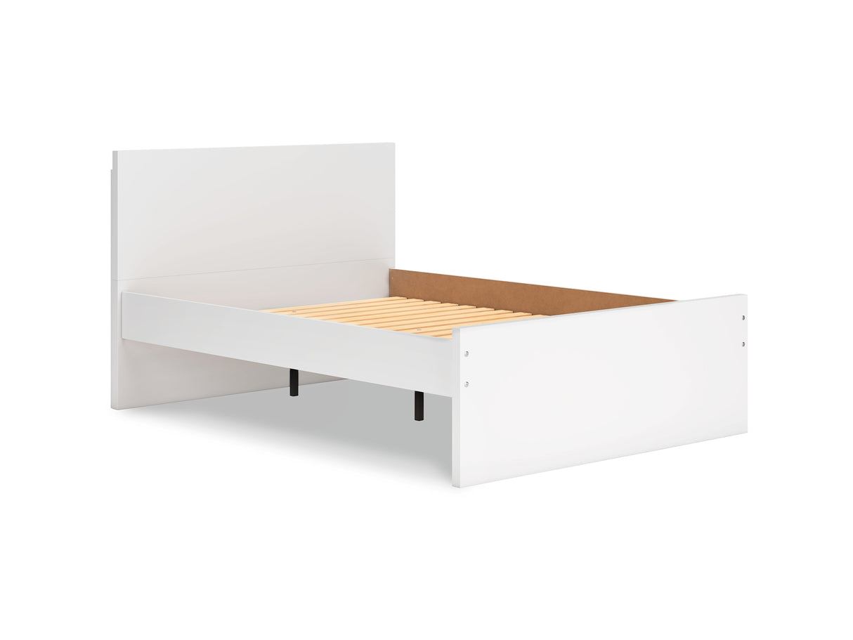 Onita White Full Panel Platform Bed