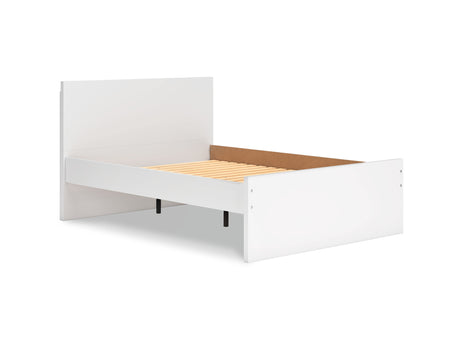 Onita White Full Panel Platform Bed