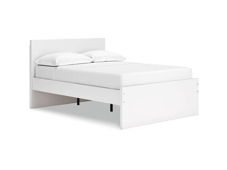 Onita White Full Panel Platform Bed