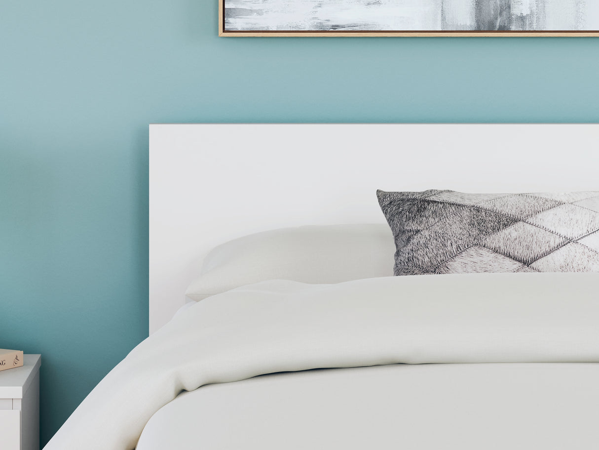 Onita White Full Panel Platform Bed