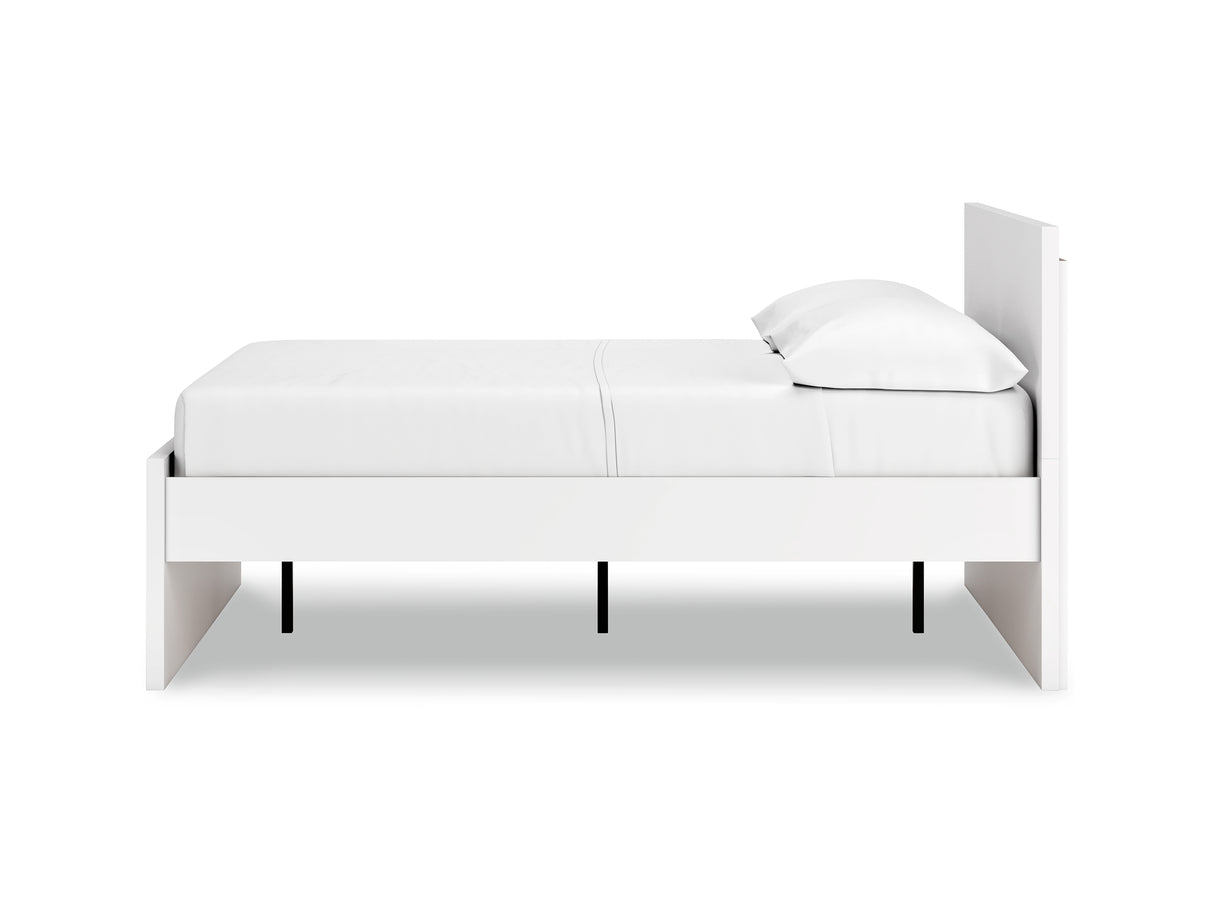 Onita White Full Panel Platform Bed