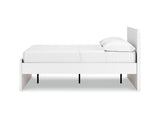 Onita White Full Panel Platform Bed