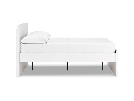 Onita White Full Panel Platform Bed
