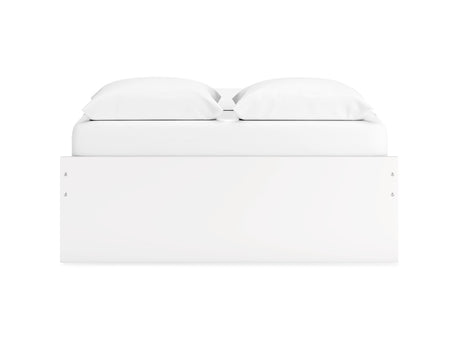 Onita White Queen Platform Bed With 2 Side Storage