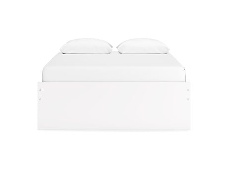 Onita White Queen Platform Bed With 2 Side Storage