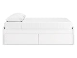 Onita White Queen Platform Bed With 2 Side Storage