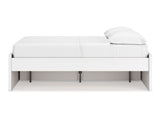 Onita White Full Platform Bed With 1 Side Storage
