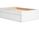 Onita White Full Platform Bed With 2 Side Storage