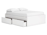 Onita White Full Platform Bed With 2 Side Storage