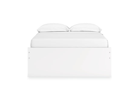 Onita White Full Platform Bed With 2 Side Storage