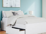 Onita White Full Platform Bed With 2 Side Storage