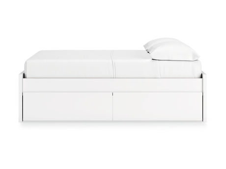 Onita White Full Platform Bed With 2 Side Storage