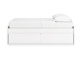 Onita White Full Platform Bed With 2 Side Storage