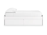 Onita White Full Platform Bed With 2 Side Storage