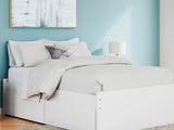 Onita White Full Platform Bed With 2 Side Storage