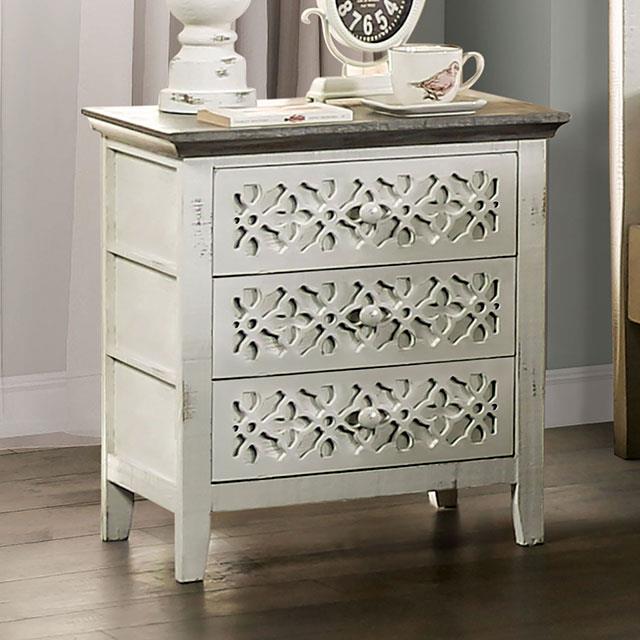 Myrtlemoore Vintage Ivory/Rustic Gray Night Stand