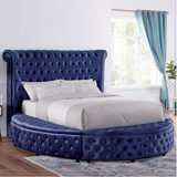 Sansom - Eastern King Bed - Blue