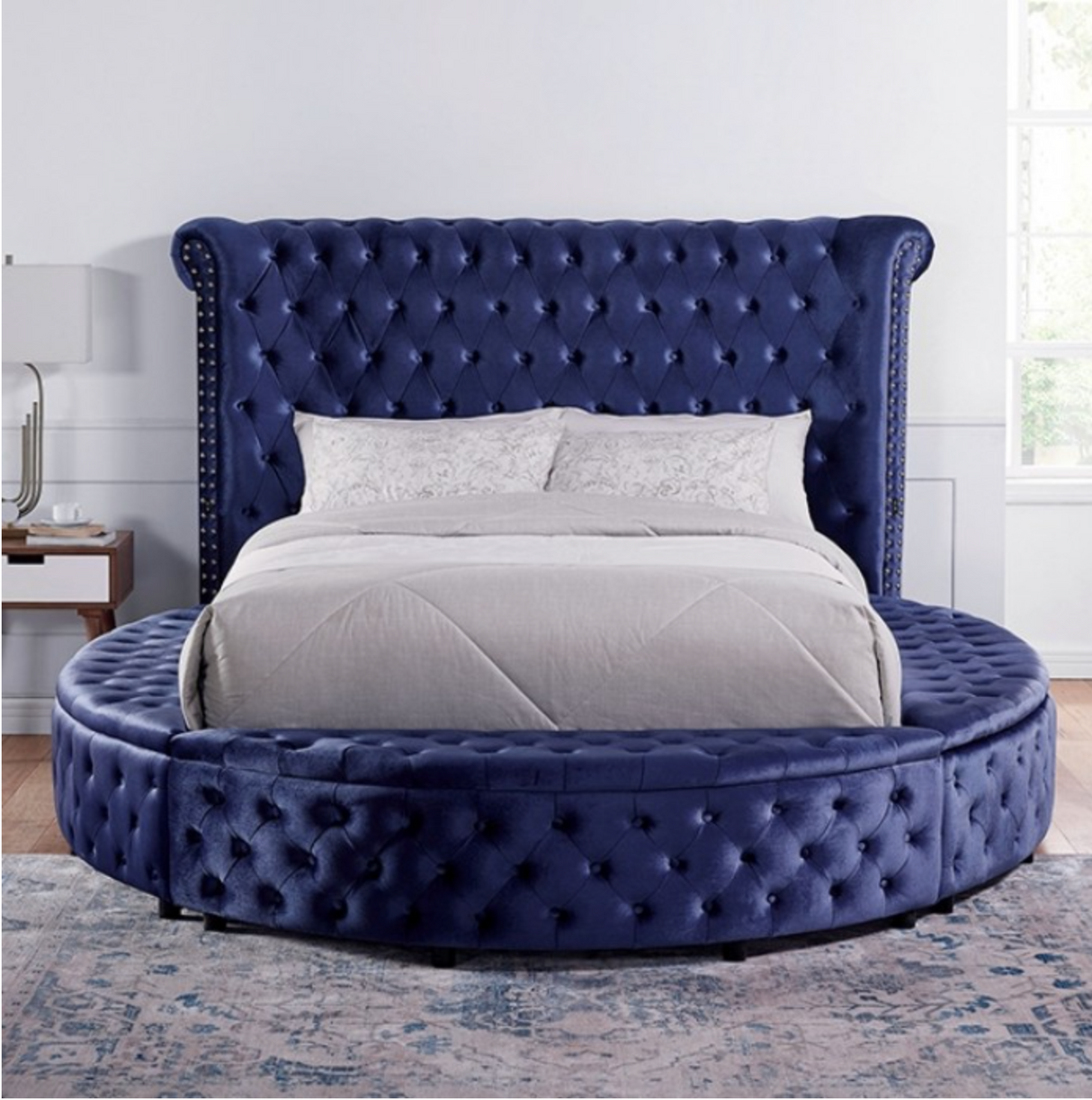 Sansom - California King Bed - Blue