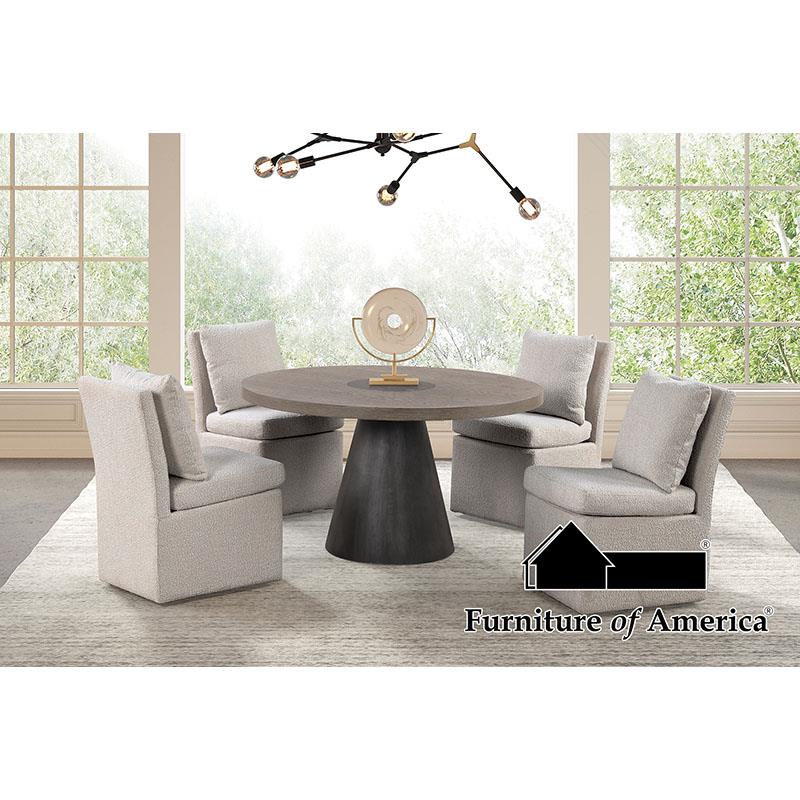 Broager Rustic Oak/Dark Walnut Dining Set