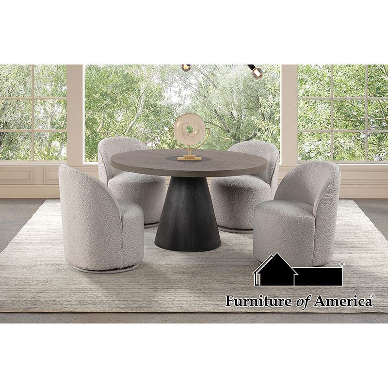 Broager Rustic Oak/Dark Walnut Dining Set