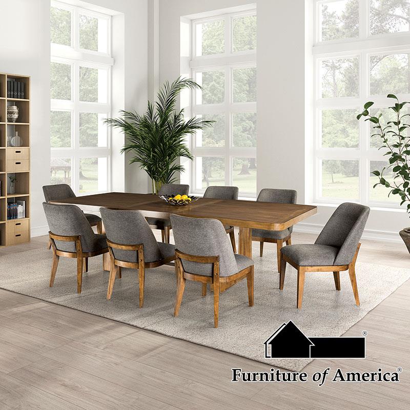 Mandal Chestnut/Gray Dining Set