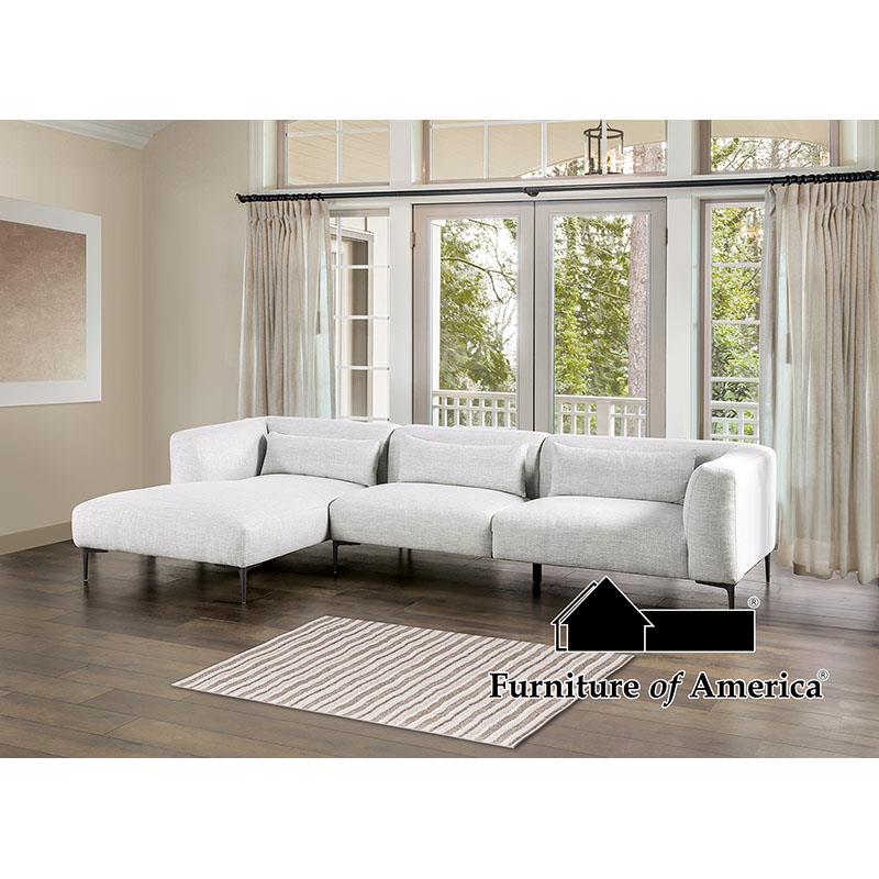 Paderborn Light Gray Sectional