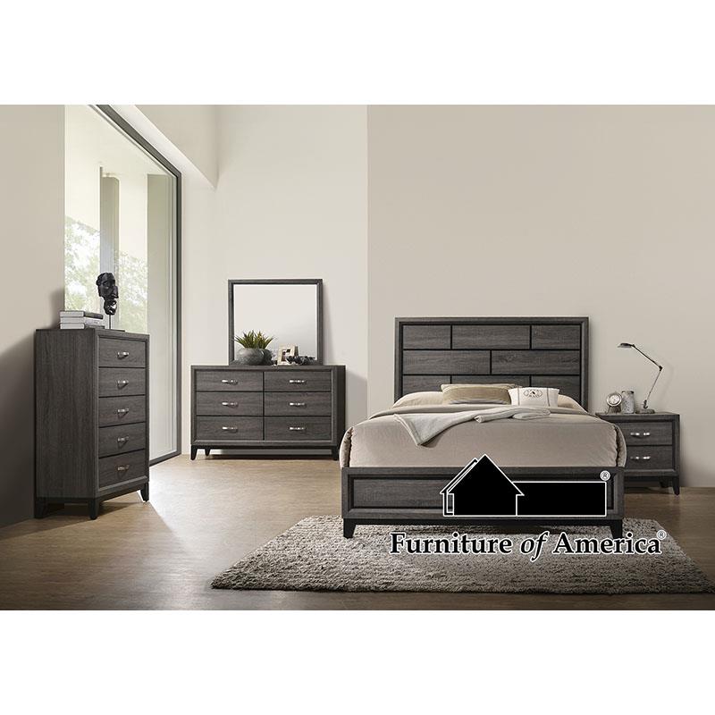 Errico Gray Queen Bedroom Set 5 Piece