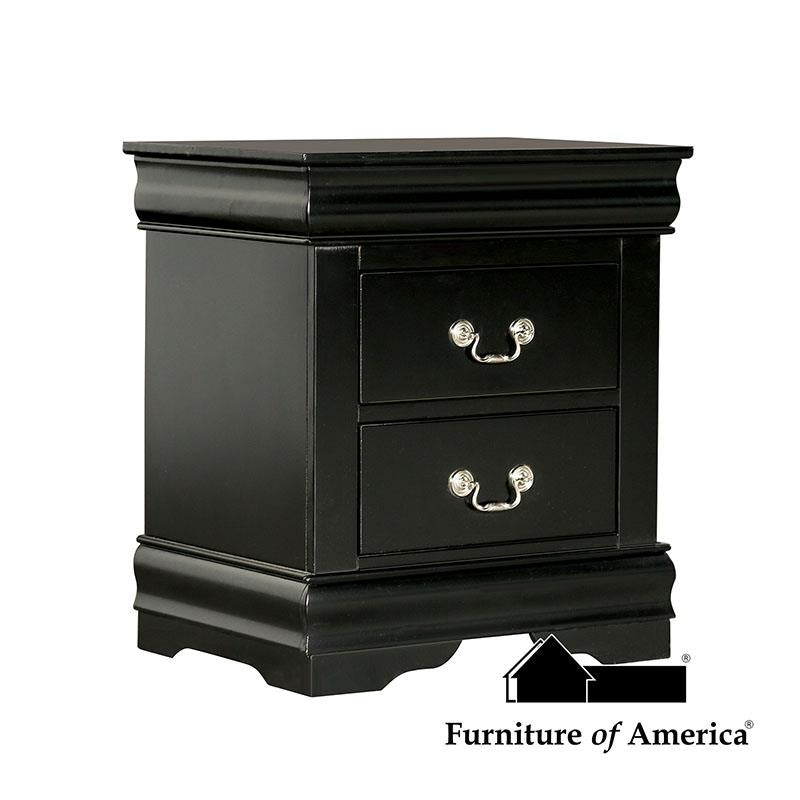 Louis Philippe Black Night Stand