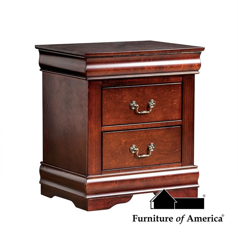 Louis Philippe Dark Cherry Night Stand
