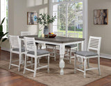 Calabria Antique White/Gray Dining Table