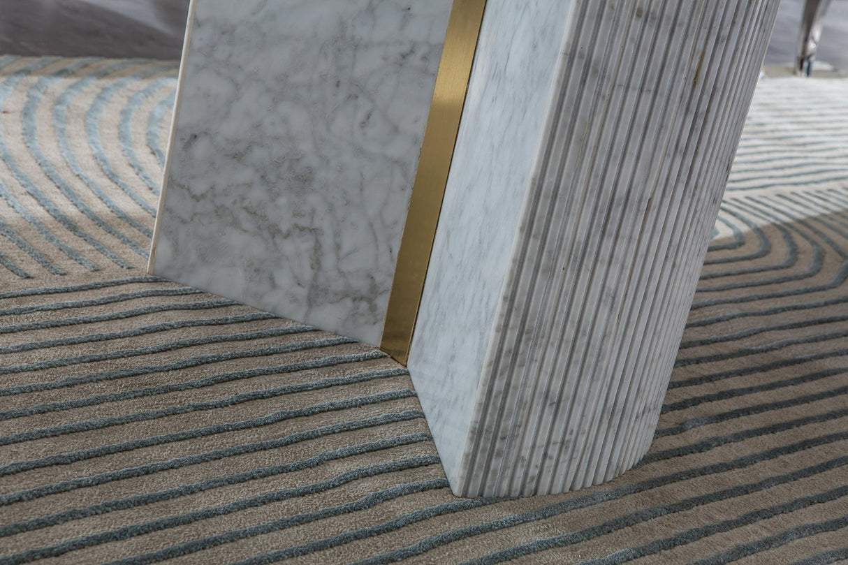 RDT305GMW MARBLE DINING TABLE