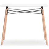 Jaspeni White/Natural Home Office Desk