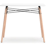 Jaspeni White/Natural Home Office Desk