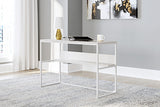 Deznee White Home Office Desk