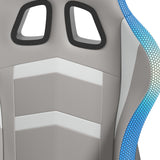 Lynxtyn White/Gray Home Office Desk Chair