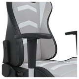 Lynxtyn White/Gray Home Office Desk Chair