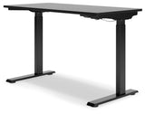 Lynxtyn Black Adjustable Height Home Office Desk