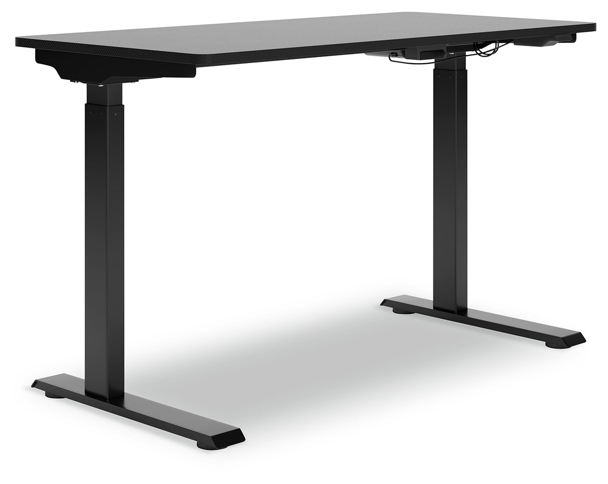 Lynxtyn Black Adjustable Height Home Office Desk