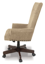 Baldridge Light Brown Home Office Desk Chair