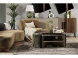 Catania Mocha Curved Living Room Set / 4pc
