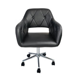 Brittney Tufted Leatherette Vanity Chair