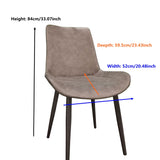 PU Material Black Powder Coated Legs Dining Chair