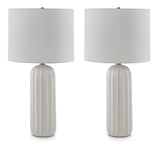 Clarkland White Table Lamp (Set Of 2)