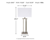 Aniela Silver Finish Table Lamp (Set Of 2)