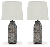 Mahima Black/White Table Lamp (Set Of 2)