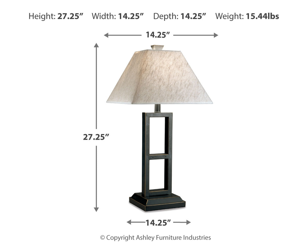 Deidra Black Table Lamp (Set Of 2)
