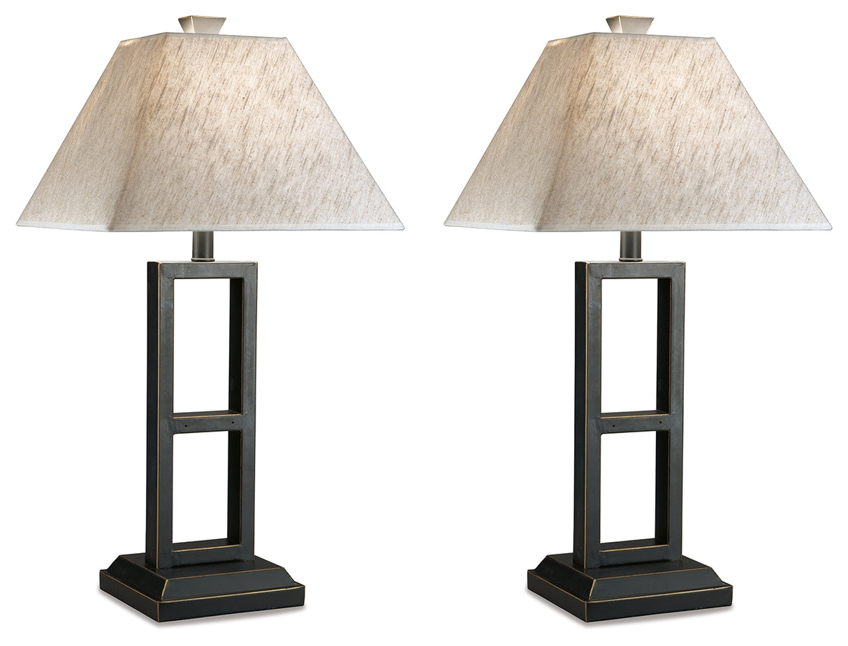 Deidra Black Table Lamp (Set Of 2)